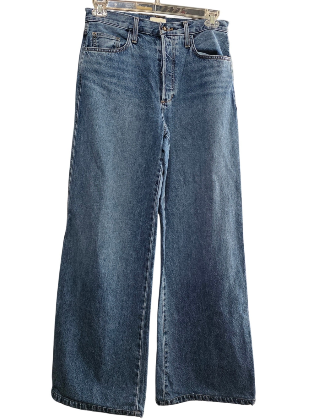 Favorite Daughter Long Beach Wide Leg Jeans Women’s Size 29 High Rise Blue Denim